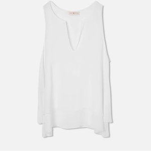 Tory Burch Alexandra Shell White Tank